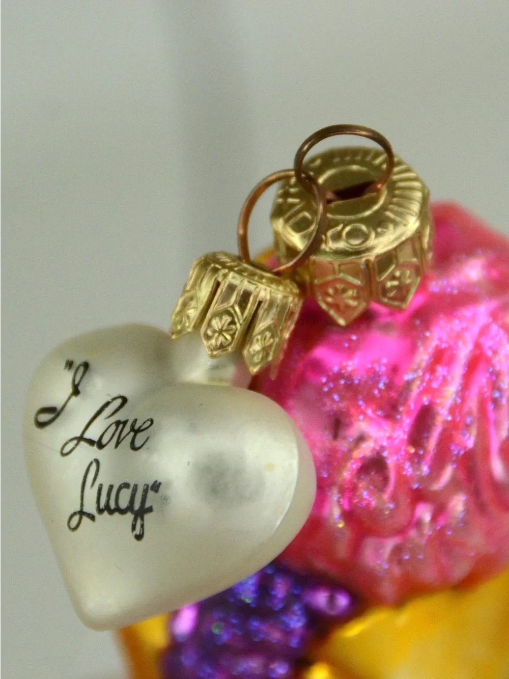 Christopher Radko I Love Lucy as Carmen Miranda Glass Christmas Ornament